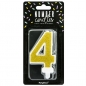 Preview: Number Candle - 4 - Gold